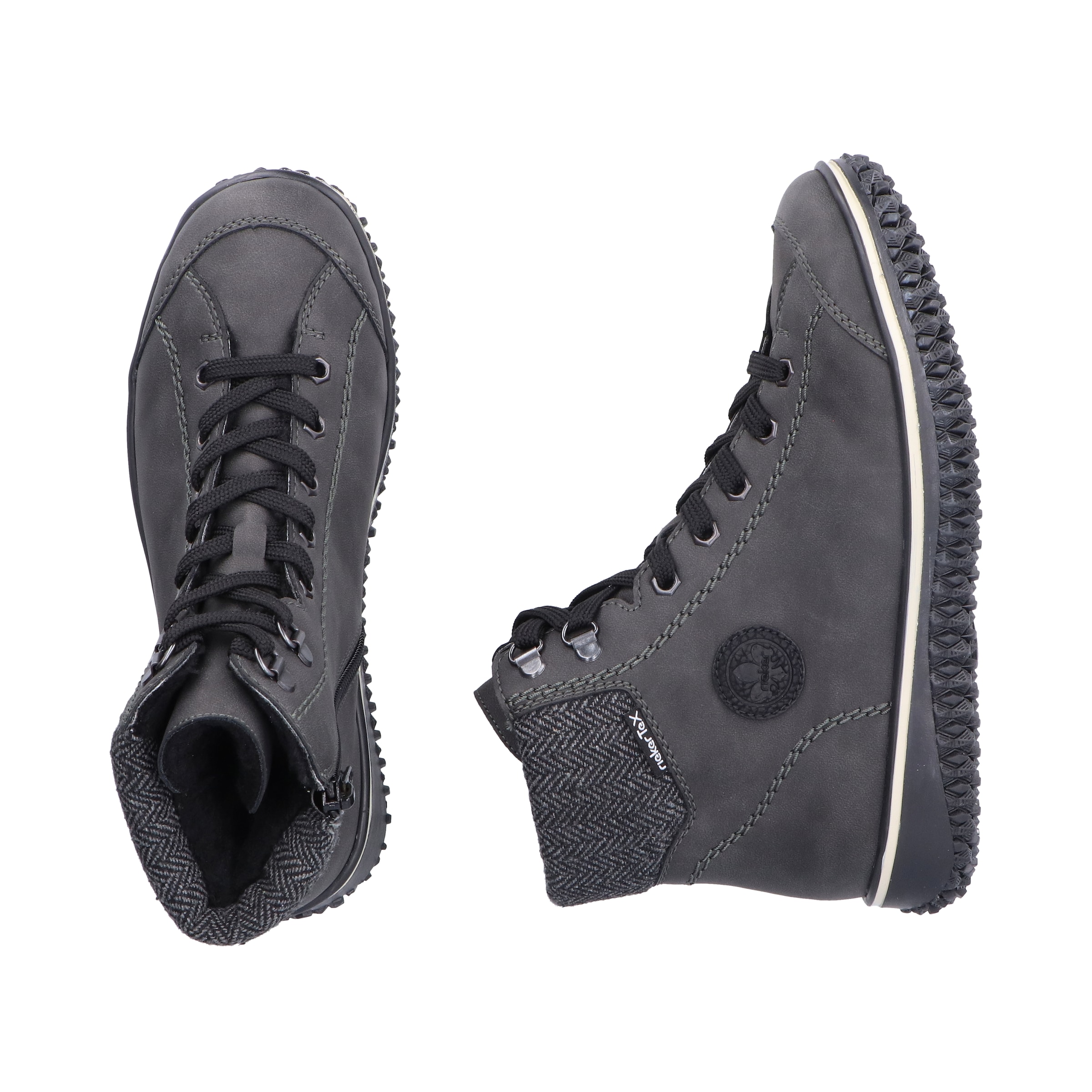 Bottines à lacets Rieker en gris