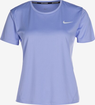 NIKE T-shirt fonctionnel 'Miler' en gris / violet / blanc, Vue avec produit