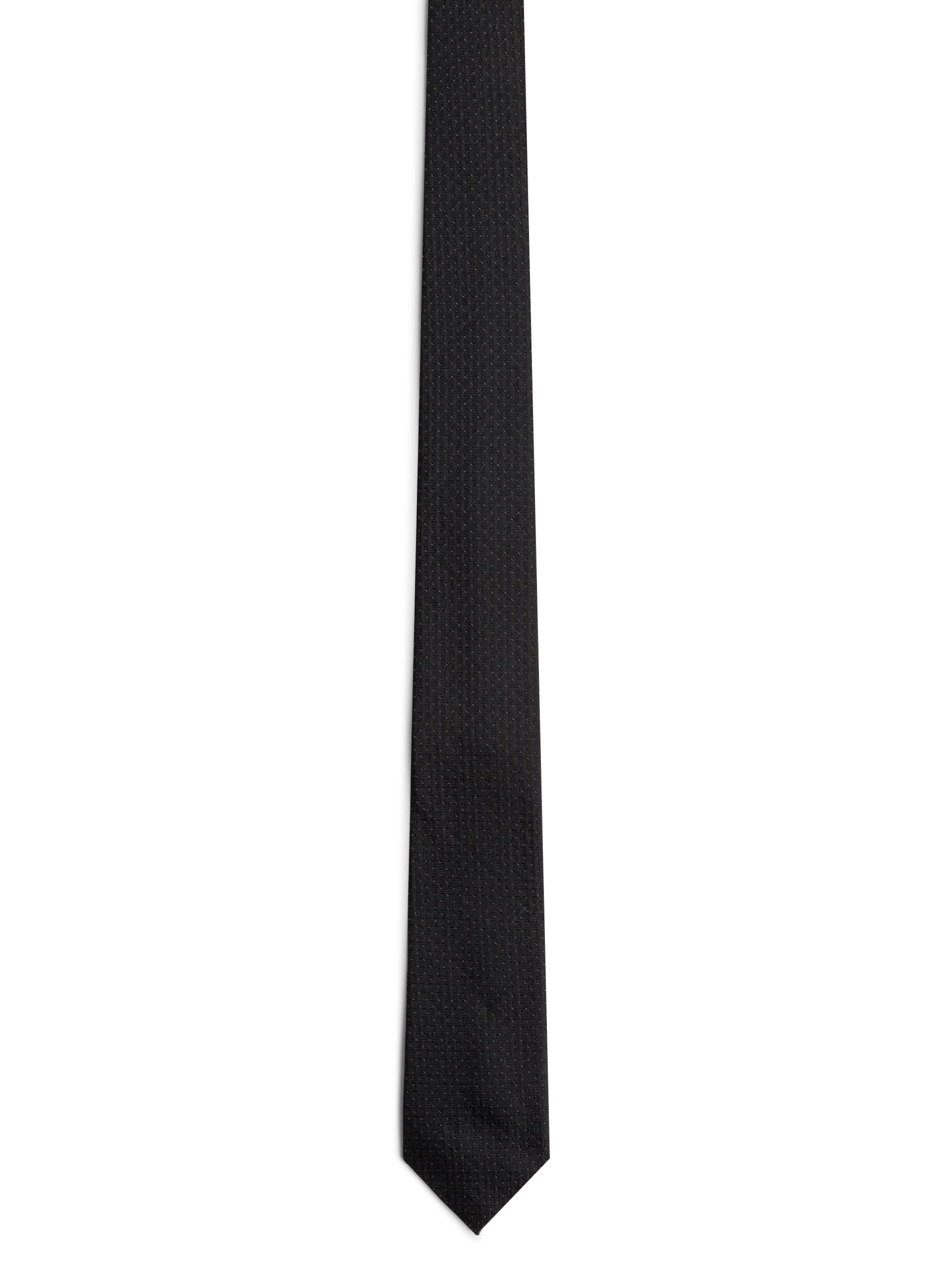 Andrew James Tie in Black: front