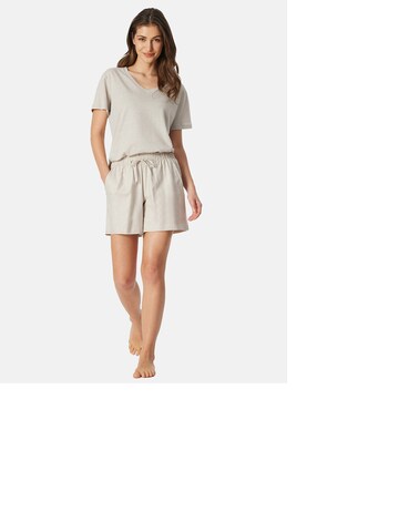 Pantalon de pyjama ' Mix & Relax Web ' SCHIESSER en beige
