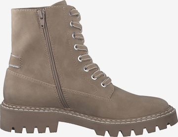 s.Oliver Lace-Up Ankle Boots in Beige