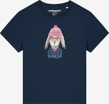 Maglietta 'Hase' di Watapparel in blu: frontale