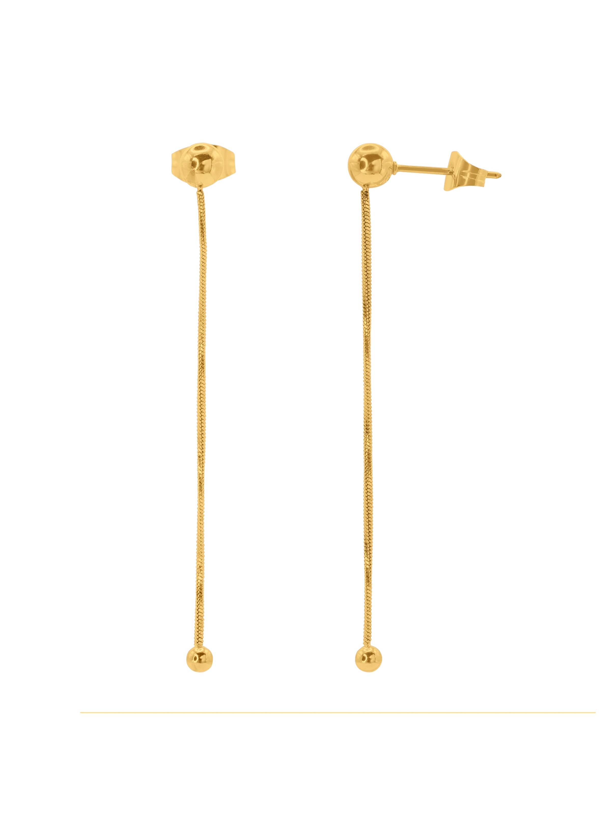 Boucles d'oreilles 'Quinta ' Heideman en or : devant