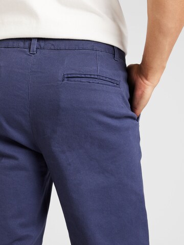 TOPMAN Tapered Bandplooibroek in Blauw