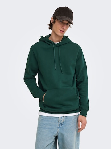 Only & Sons Sweatshirt 'ONSConnor' in Groen: voorkant