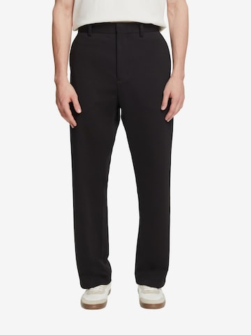 ESPRIT Regular Broek in Zwart: voorkant