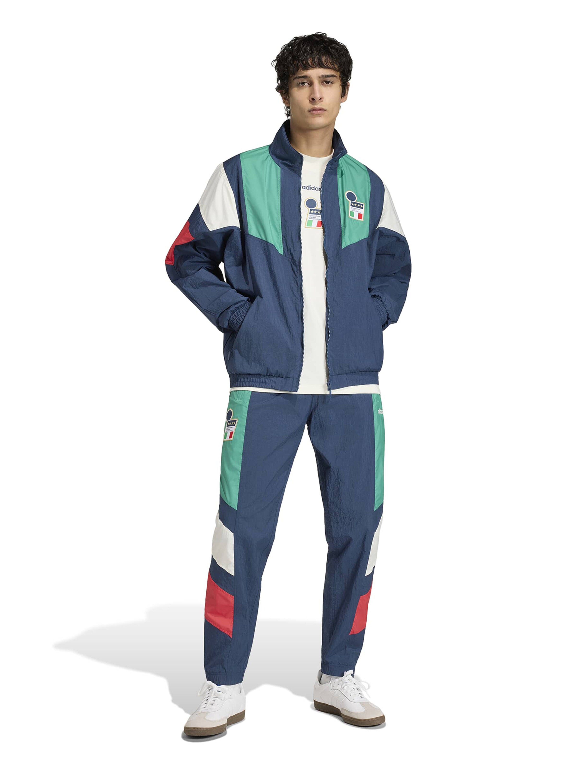 ADIDAS PERFORMANCE Ozke Športne hlače 'FIGC EQT' | modra barva