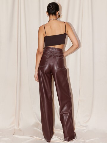 LeGer by Lena Gercke Wide Leg Hose 'Margitta' in Braun