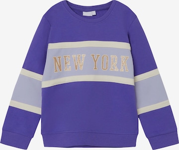 Sweat-shirt 'Barb' NAME IT en violet : devant