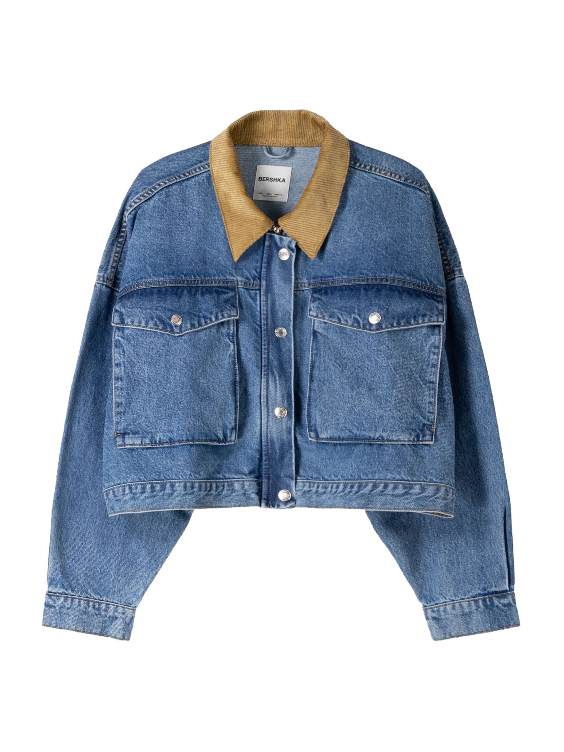 Bershka Between-season jacket in Blue denim, Item view