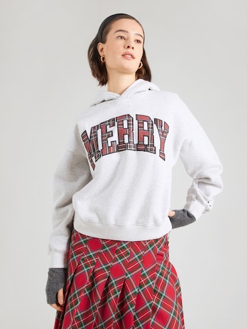 Abercrombie & Fitch Tréning póló - szürke: elől