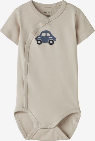 Barboteuse / body 'NBMVACION' NAME IT en gris : devant