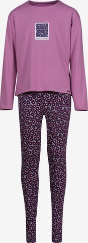 Skiny Pyjamas i rosa: framsida