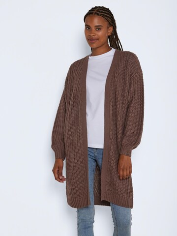 Noisy may Knit Cardigan 'Charlie' in Brown: front