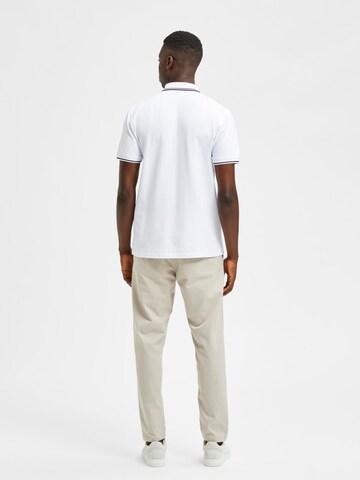 SELECTED HOMME Poloshirt 'Aze' in Weiß