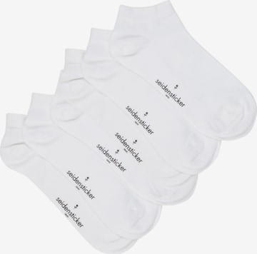 SEIDENSTICKER Socks 'Schwarze Rose' in White: front