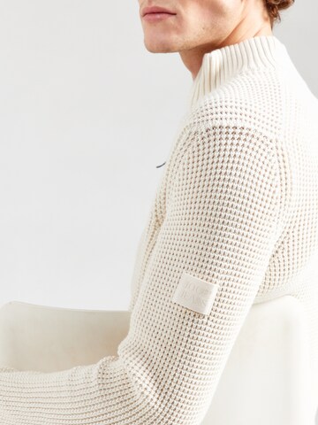 JOOP! Jeans Knit cardigan 'Hajoros' in White