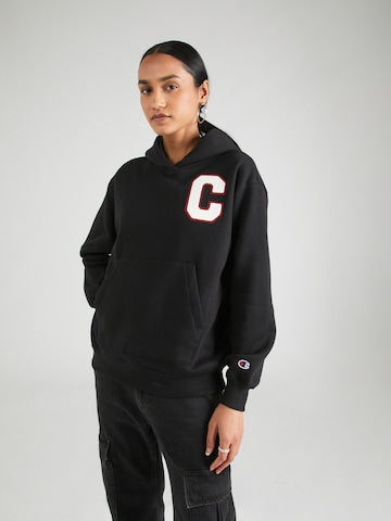 Champion Authentic Athletic Apparel Μπλούζα φούτερ σε μαύρο: μπροστά