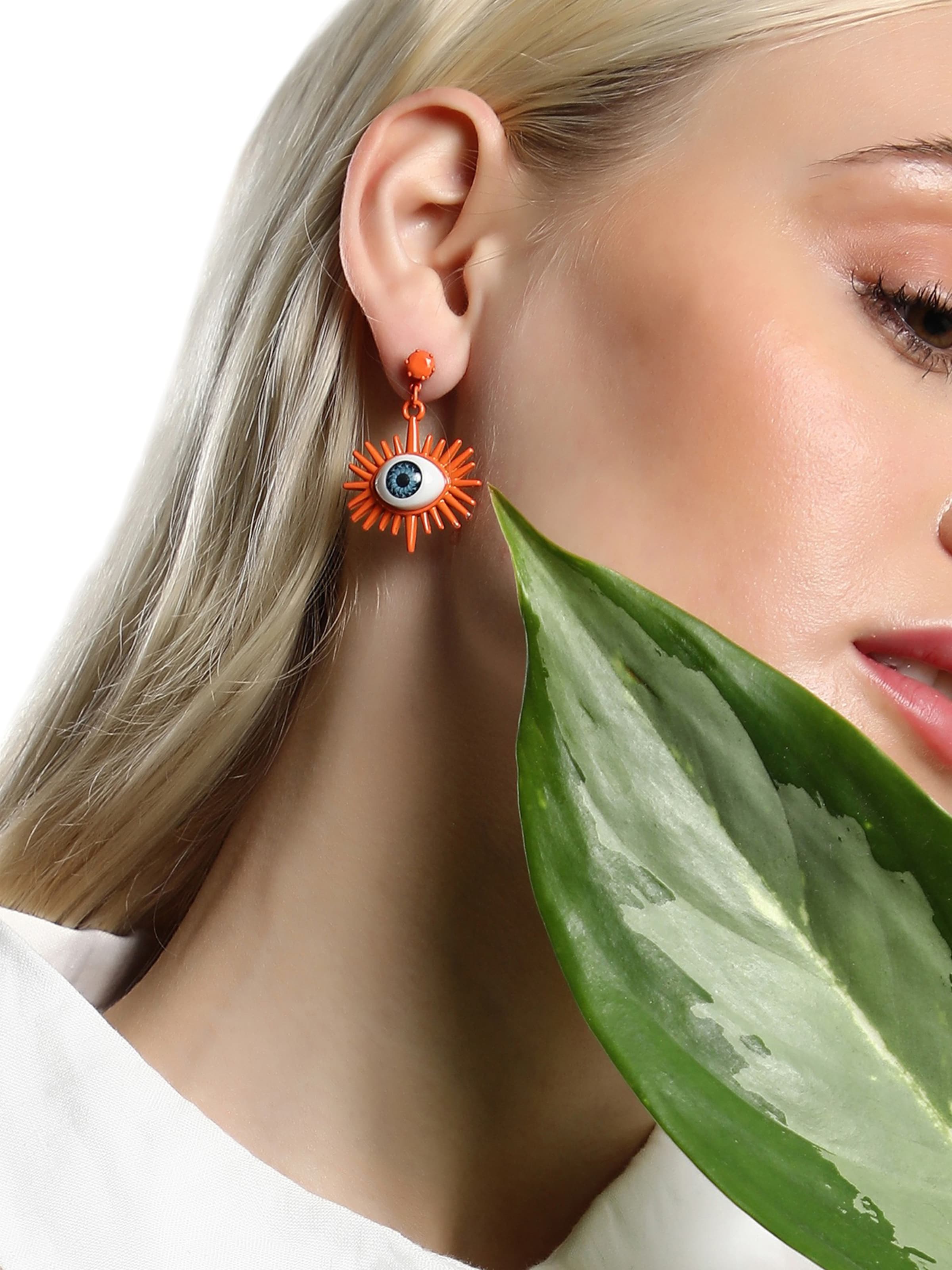 SOHI Náušnice 'Ohndrea' - Oranžová