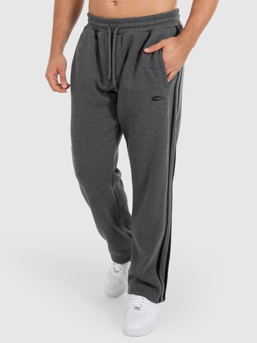 Smilodox Loosefit Sportbroek 'Miran' in Grijs: voorkant