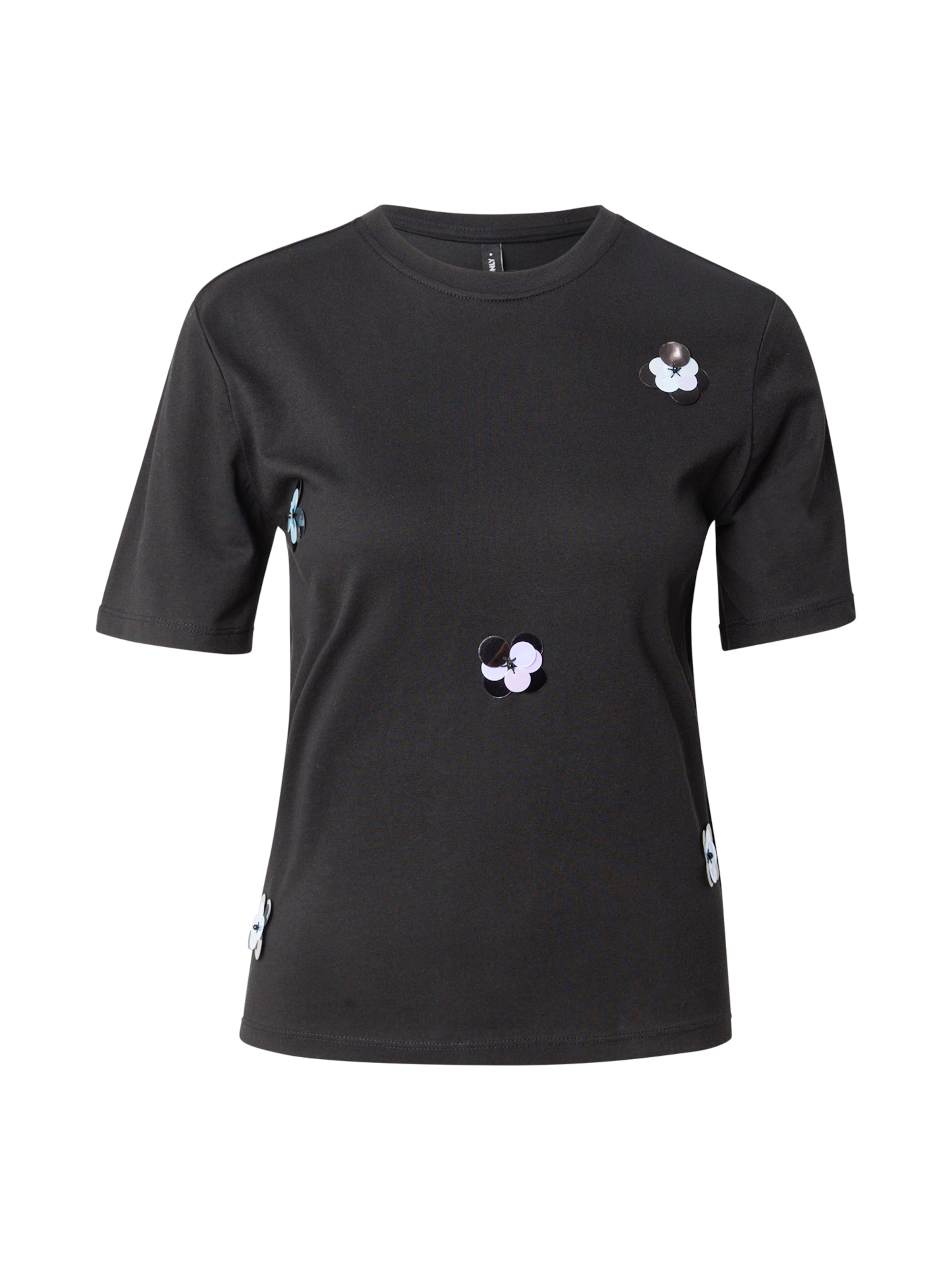 juoda ONLY Marškinėliai 'ONLOLIVIA': priekis