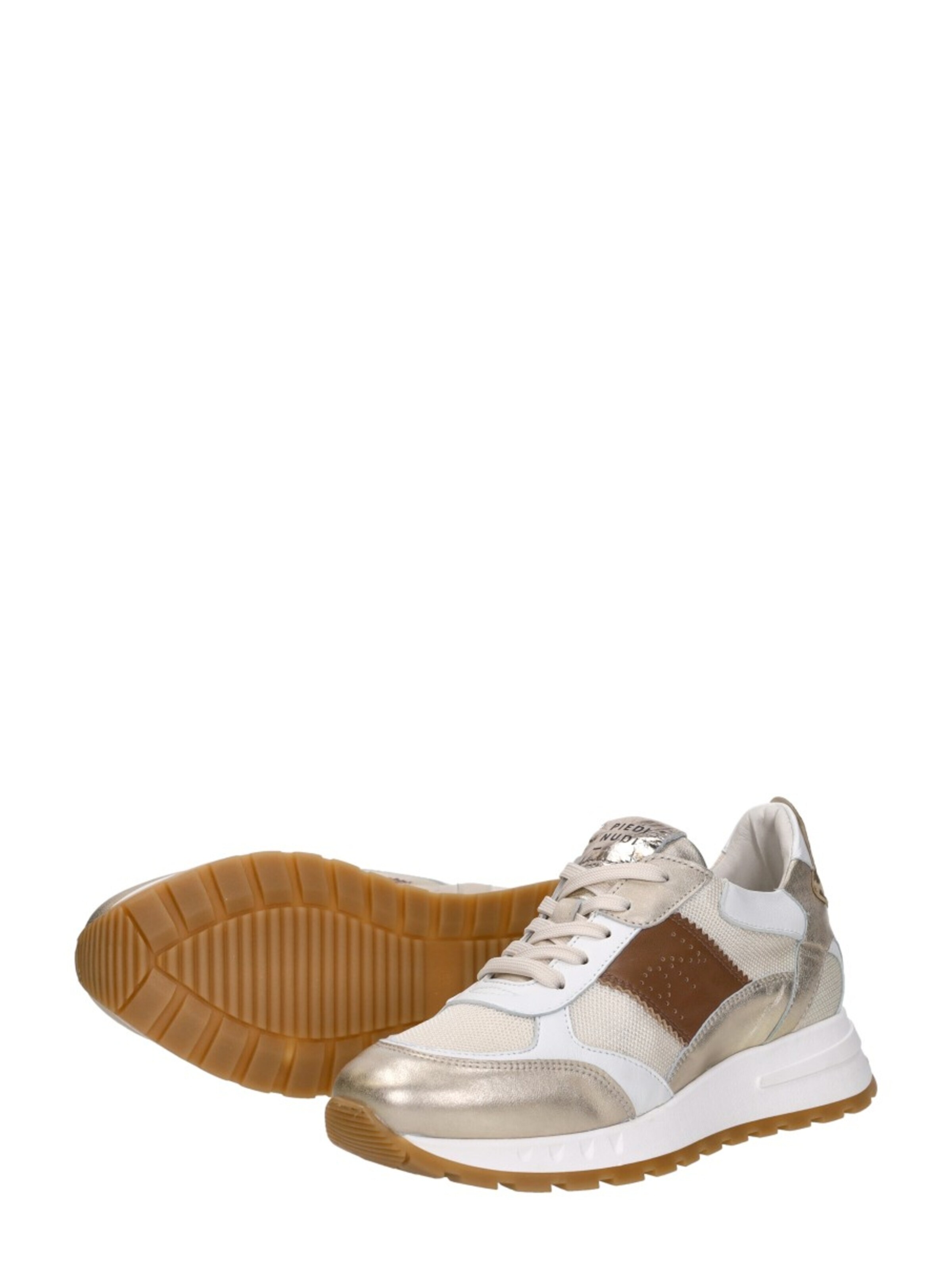 Piedi Nudi Sneakers laag 'Helen' in Beige