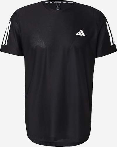 Sportiniai marškinėliai 'Own the Run' iš ADIDAS PERFORMANCE, spalva – juoda / balta, Prekių apžvalga