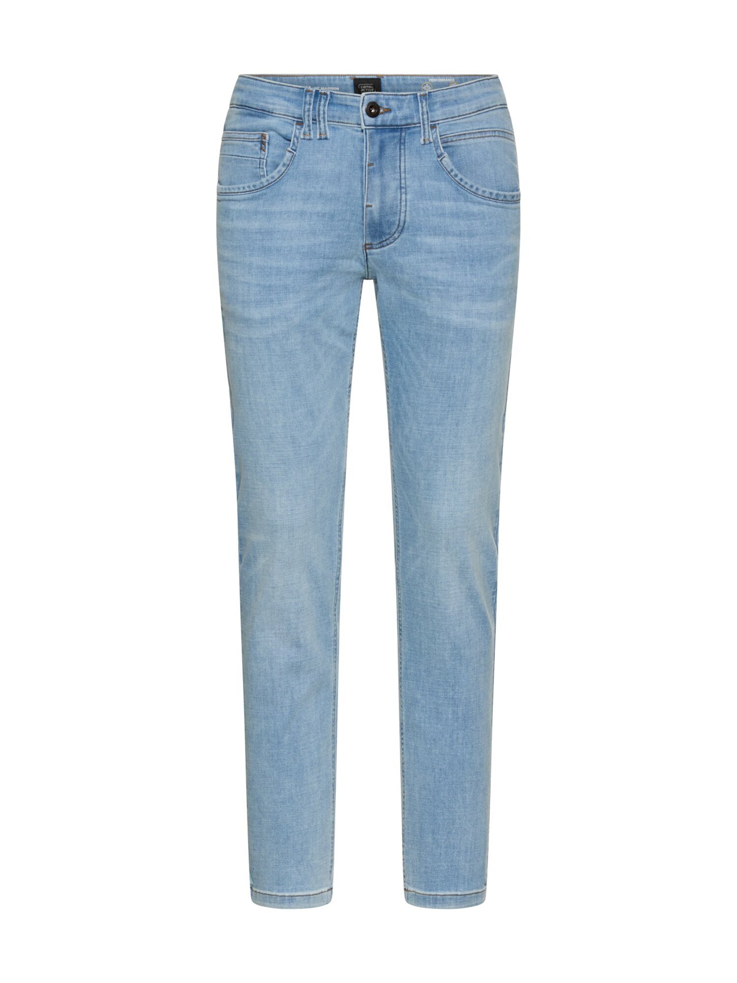 CAMEL ACTIVE Slimfit fleXXXactive® Jeans mit kühlendem Effekt in Blau: Vorderseite