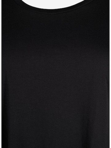Zizzi Shirt 'KATJA' in Zwart
