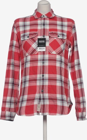 Tommy Jeans Button Up Shirt in S in Red: front
