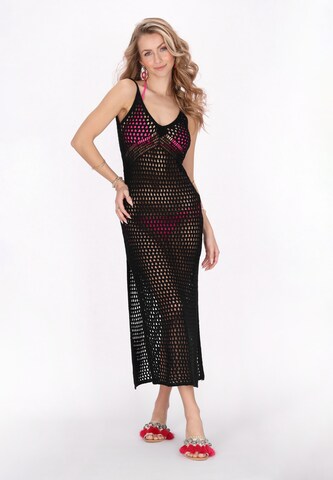 Abito in maglia 'Spring Summer' di IZIA in nero: frontale