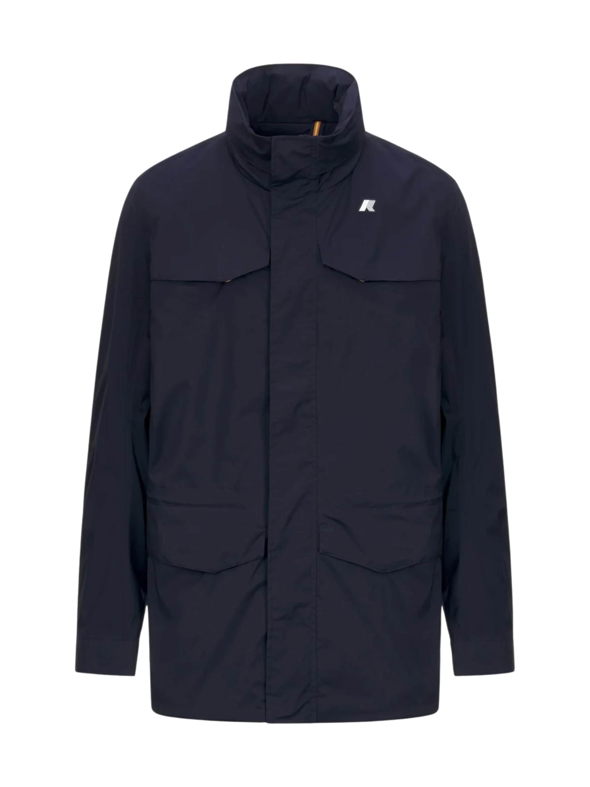 K-Way Between-season jacket 'K-WAY MANUEL STRETCH NYLON JERSEY GIUBBINO' in Blue: front