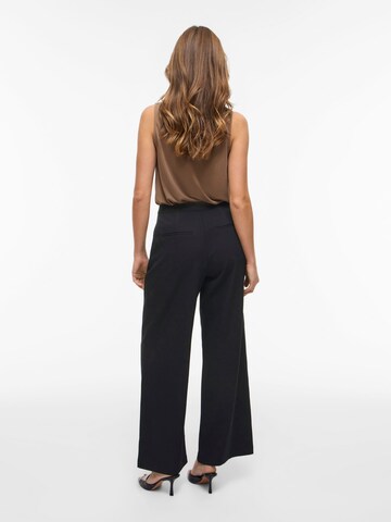 VILA Wide Leg Hose 'VIGery' in Schwarz