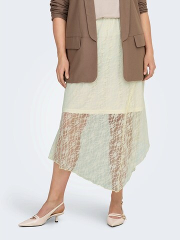 Jupe 'CARCARNE' ONLY Carmakoma en blanc : devant