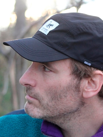 Surf Monkey Athletic Cap in Black