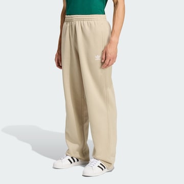 ADIDAS ORIGINALS Loosefit Broek 'Trefoil Essentials' in Beige: voorkant