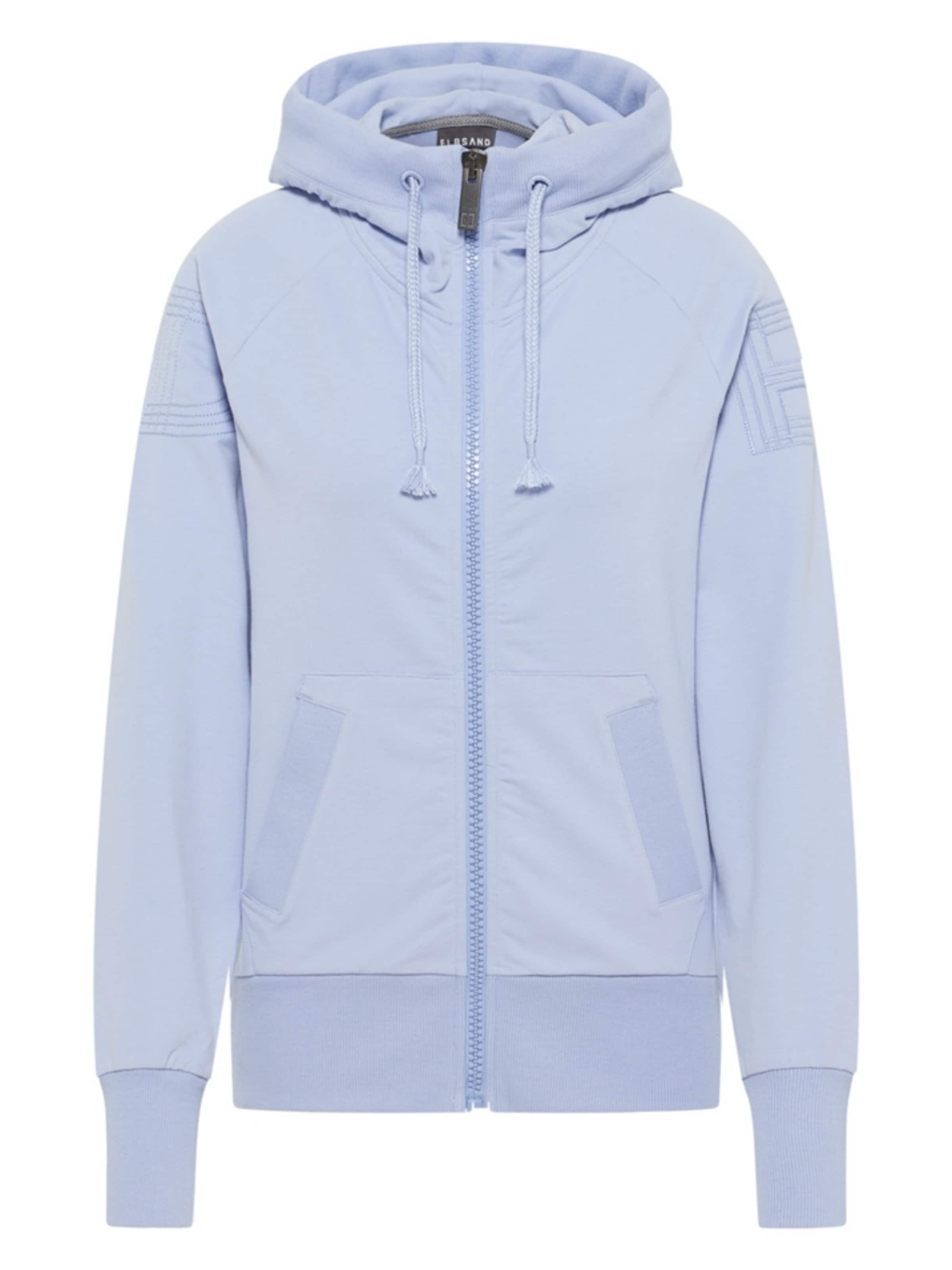 Elbsand Sweatvest 'Katja' in Blauw: voorkant