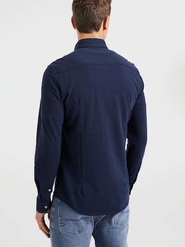 WE Fashion Slim fit Overhemd in Blauw