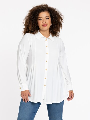 YOEK Blouse in Beige: voorkant