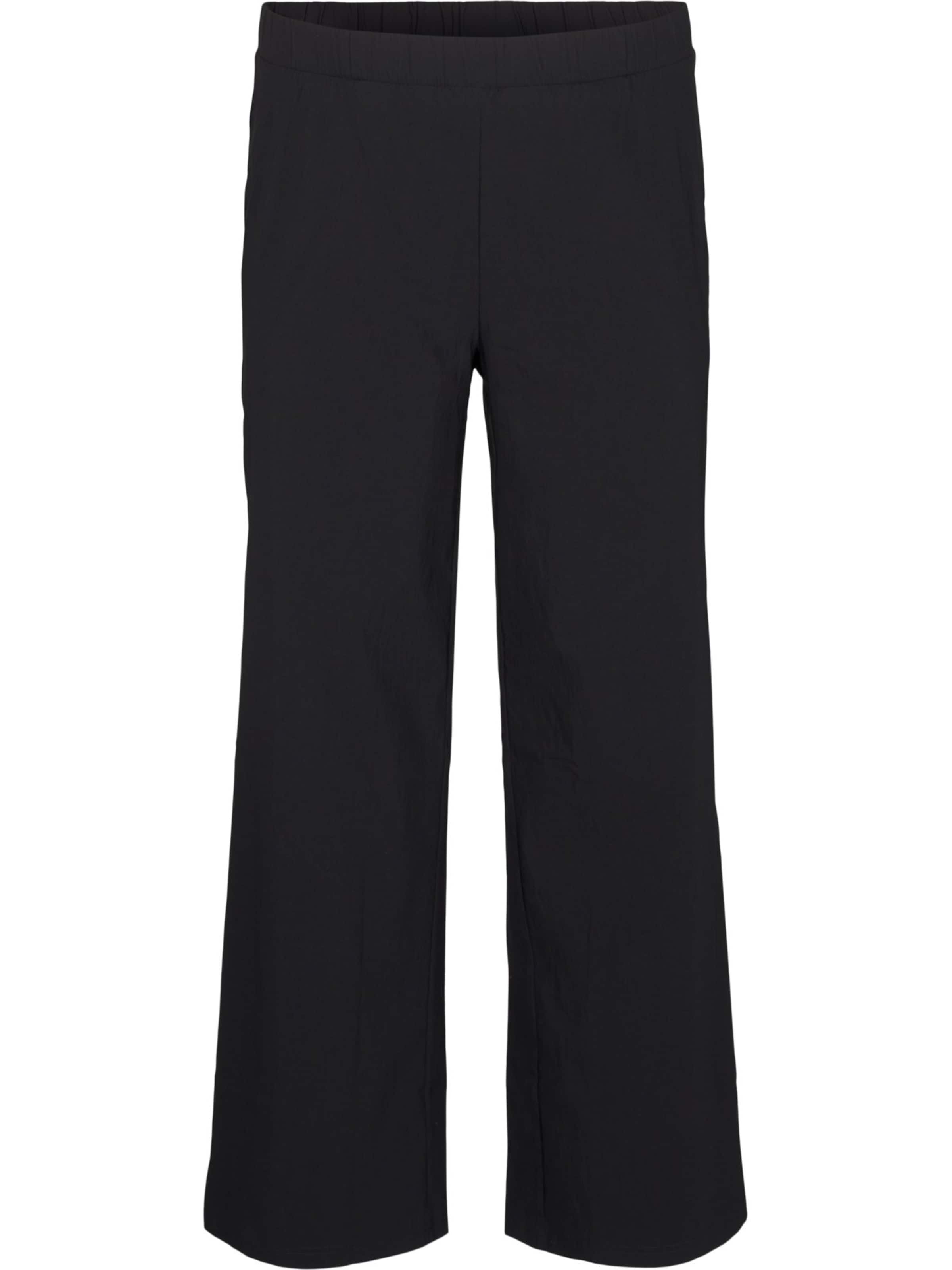 regular Pantaloni &#x27;Jeva&#x27; di Zizzi in nero: frontale