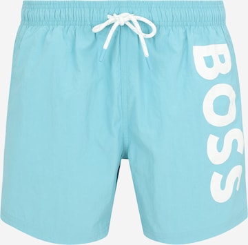 BOSS Шорти за плуване 'Octopus' в синьо: отпред