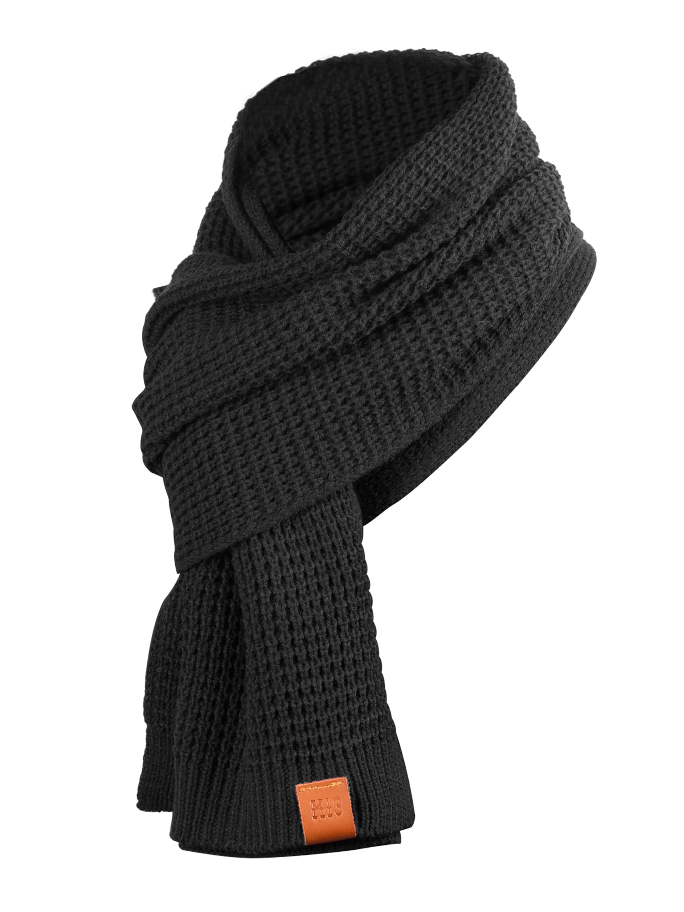 Manufaktur13 Scarf 'Rough' in Black