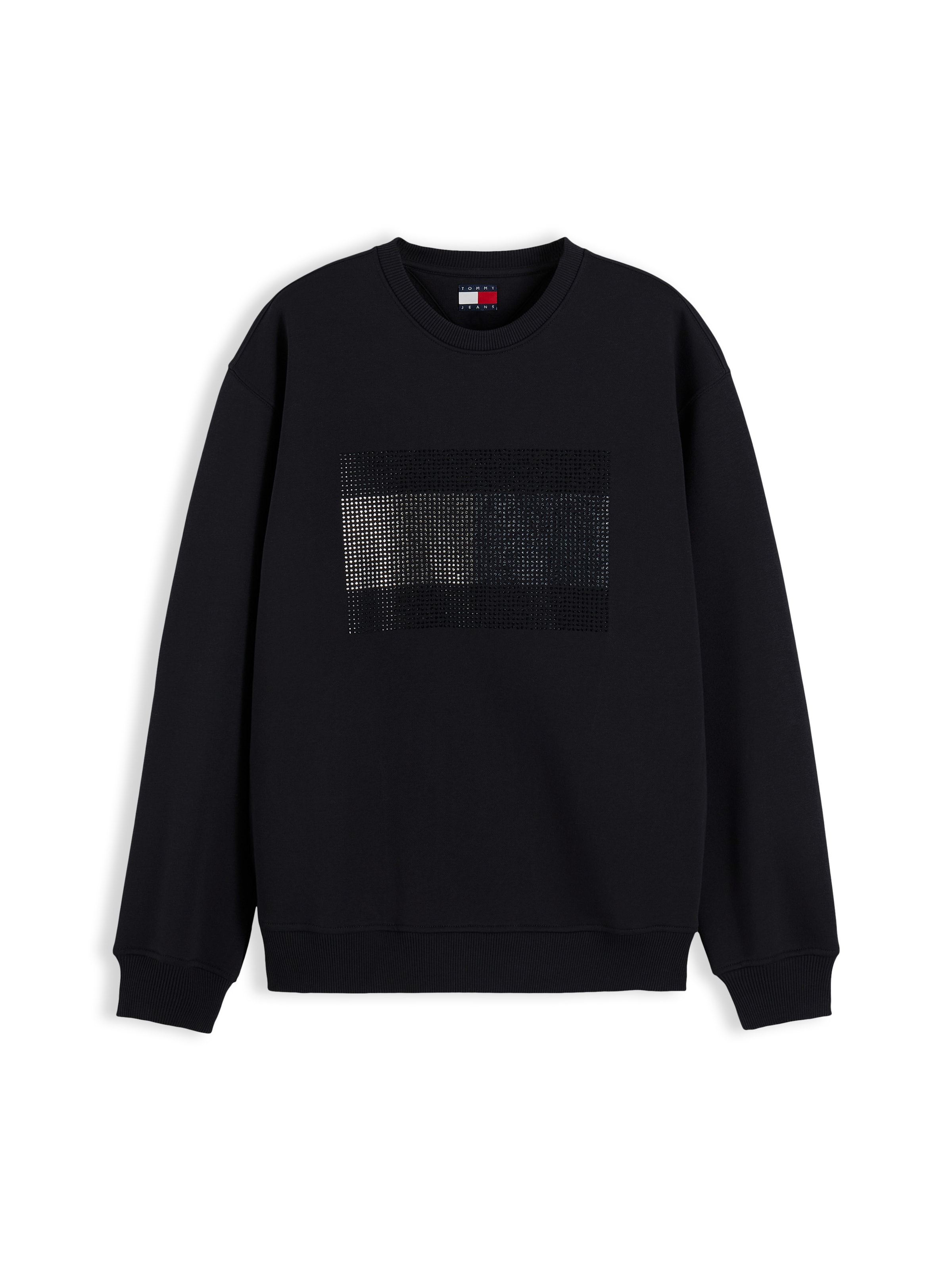 Tommy Jeans - Sudadera en negro: frente