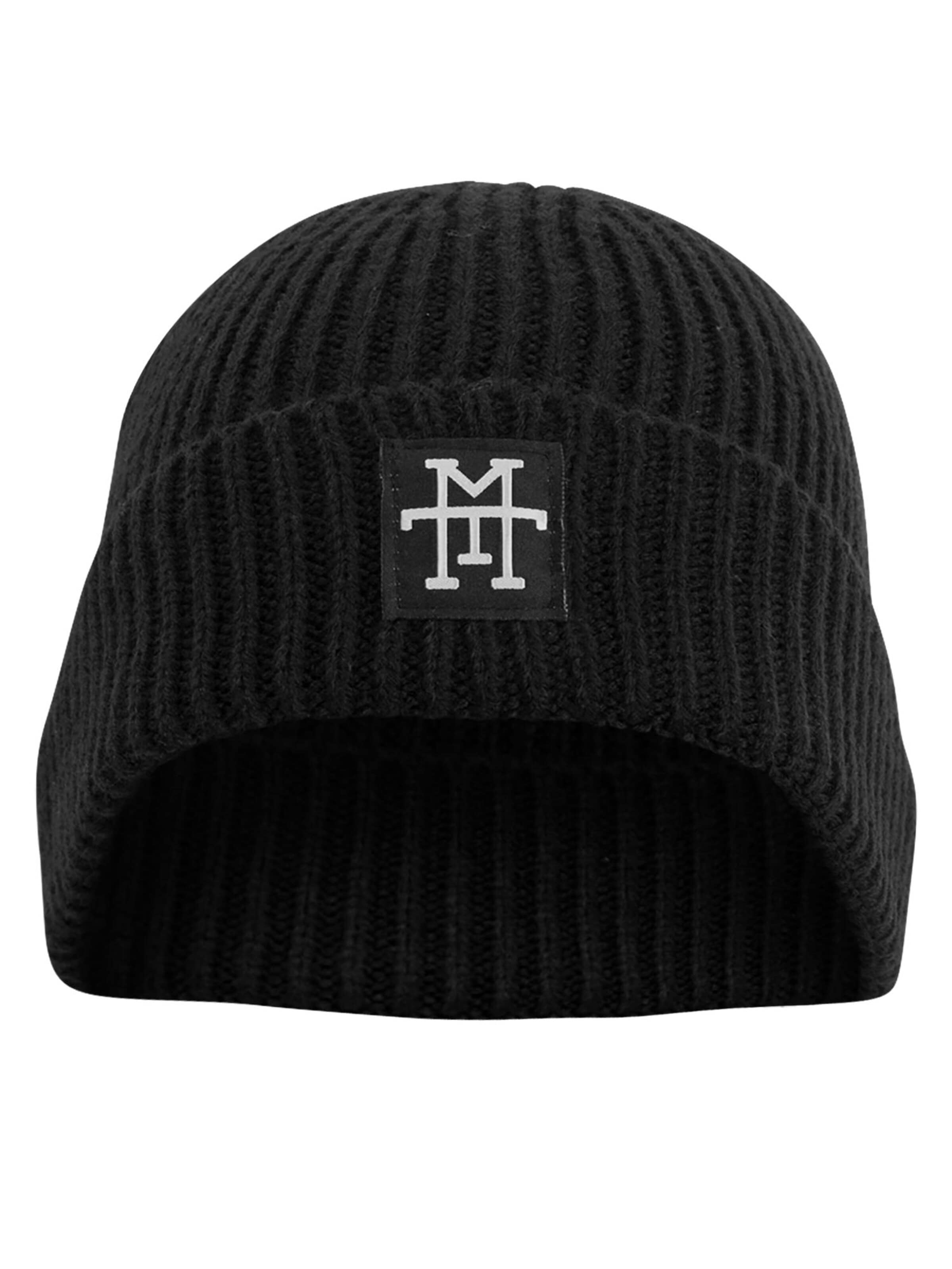 Manufaktur13 Beanie 'Heavy Knit' in Black: front