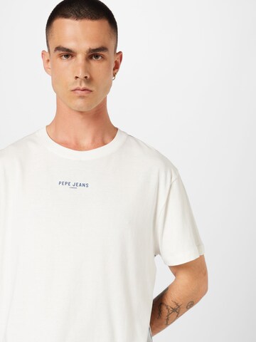 Pepe Jeans - Camisa 'RAEVON' em branco