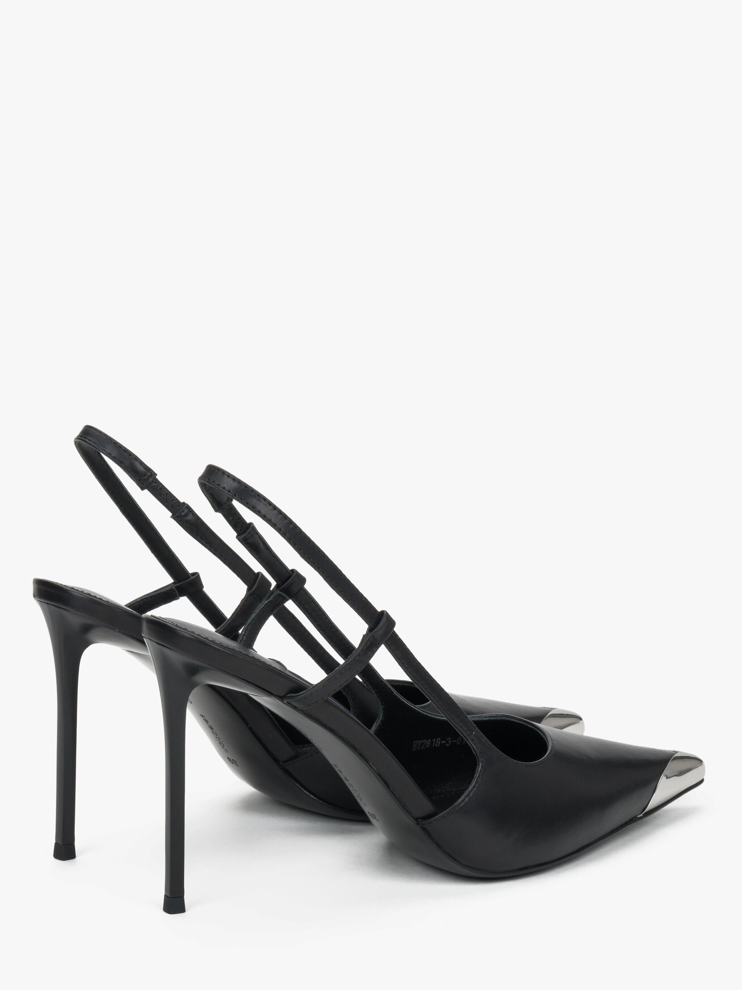 Estro Slingback Pumps '2618-3' in Black