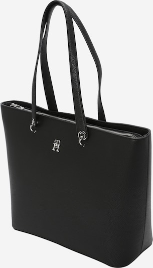 TOMMY HILFIGER Nákupní taška - černá / stříbrná, Produkt
