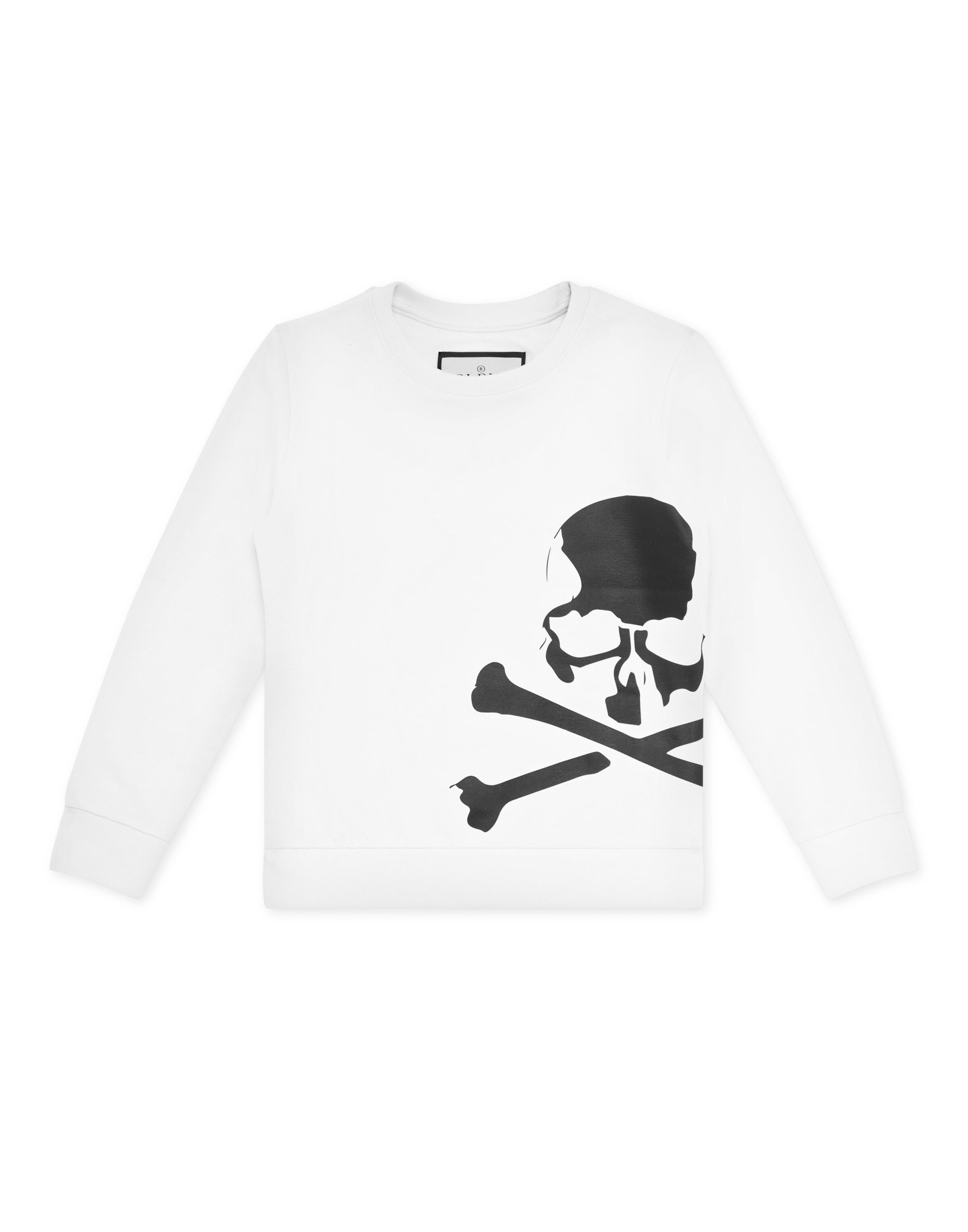 Philipp Plein - Sudadera 'Skull' en blanco: frente