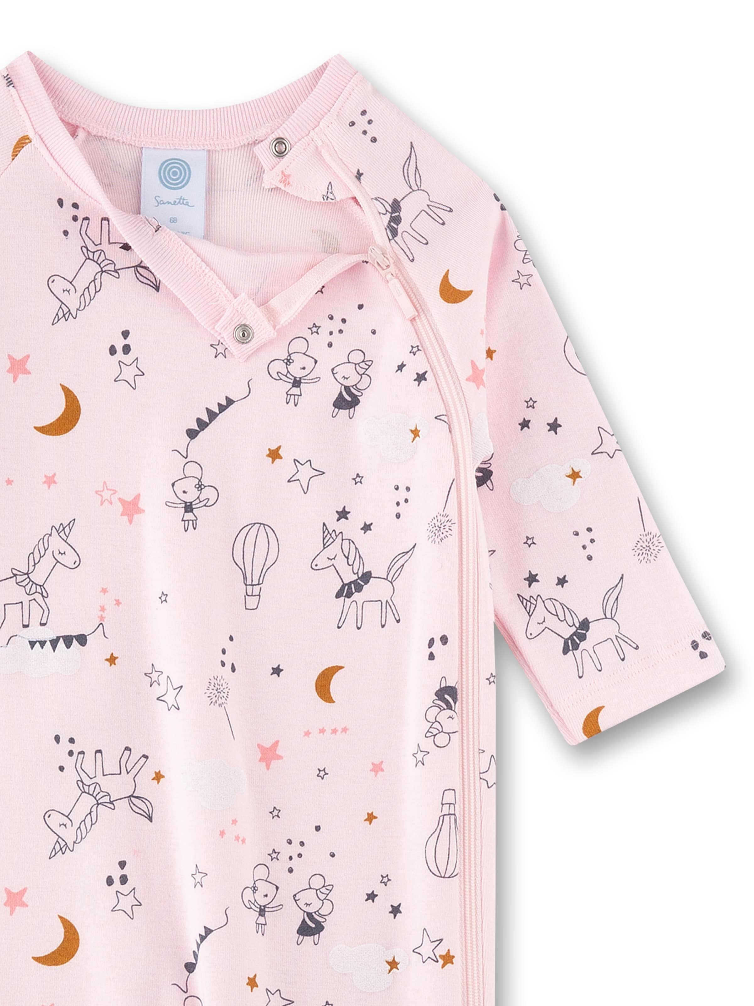 Sanetta Romper/Bodysuit in Pink