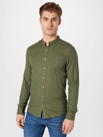 Kronstadt Regular Fit Skjorte 'Dean Diego' i grøn: forside